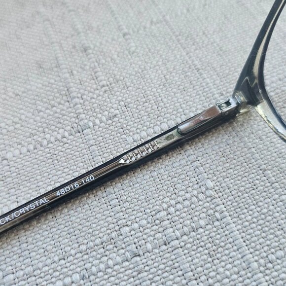 Brooklyn Women Glasses Frame Black/Crystal Eye Wear Eyeglasses 48[]16 140 - Picture 9 of 12